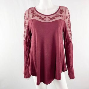 Free people New Romantics sheer shoulder top